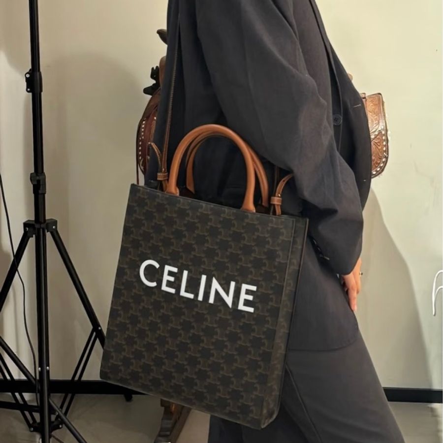 Celine cabas琴譜包/老花凱旋門-3