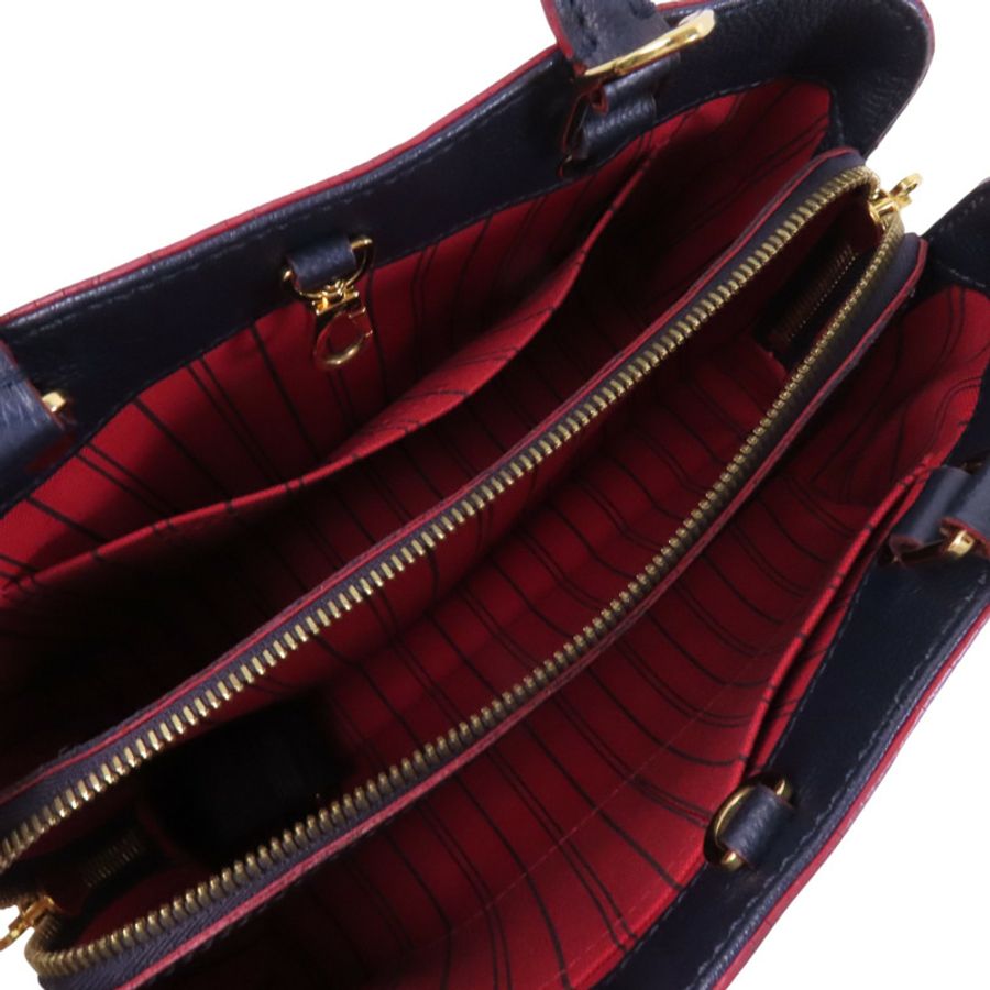 LOUIS VUITTON 【激減優惠】Monogram Empreinte Montaigne BB金扣手挽袋-4
