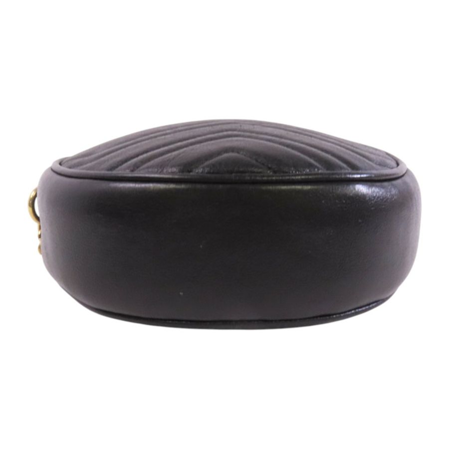 GUCCI 【激減優惠】牛皮皮革GG Marmont金扣鏈帶肩背袋-3
