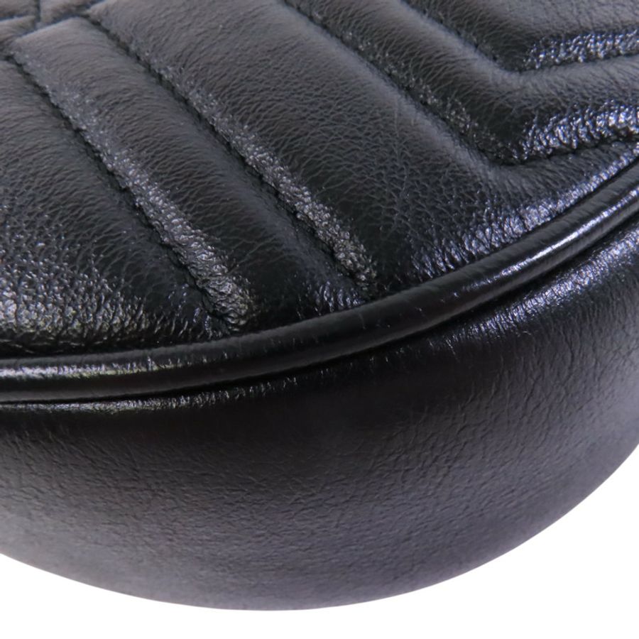 GUCCI 【激減優惠】牛皮皮革GG Marmont金扣鏈帶肩背袋-13