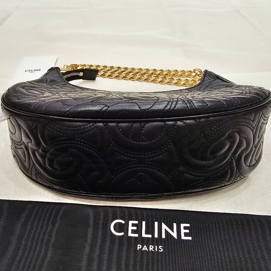 特價Celine 牛角包(皮革.黑)-2
