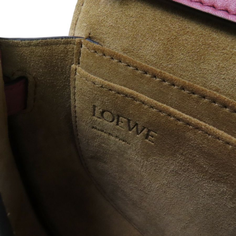LOEWE 【激減優惠】牛皮皮革Mini Gate金扣肩背袋-5