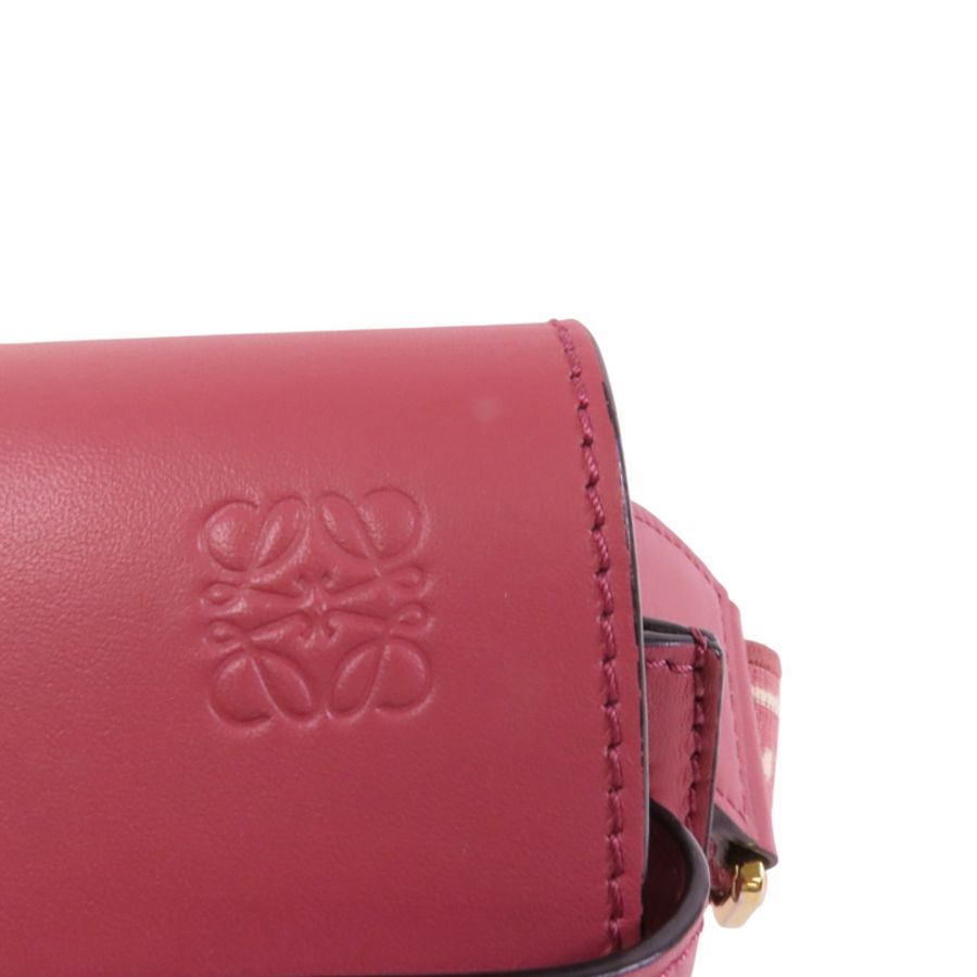 LOEWE 【激減優惠】牛皮皮革Mini Gate金扣肩背袋-7