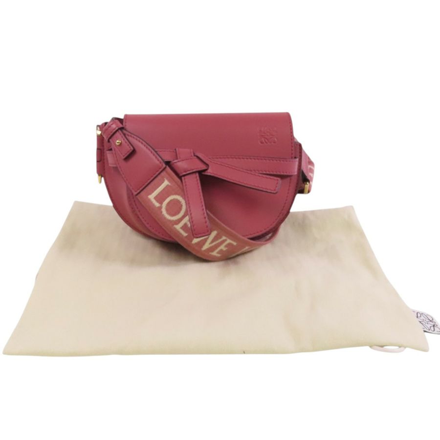 LOEWE 【激減優惠】牛皮皮革Mini Gate金扣肩背袋-9