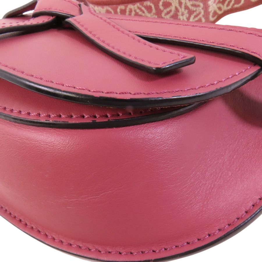LOEWE 【激減優惠】牛皮皮革Mini Gate金扣肩背袋-11
