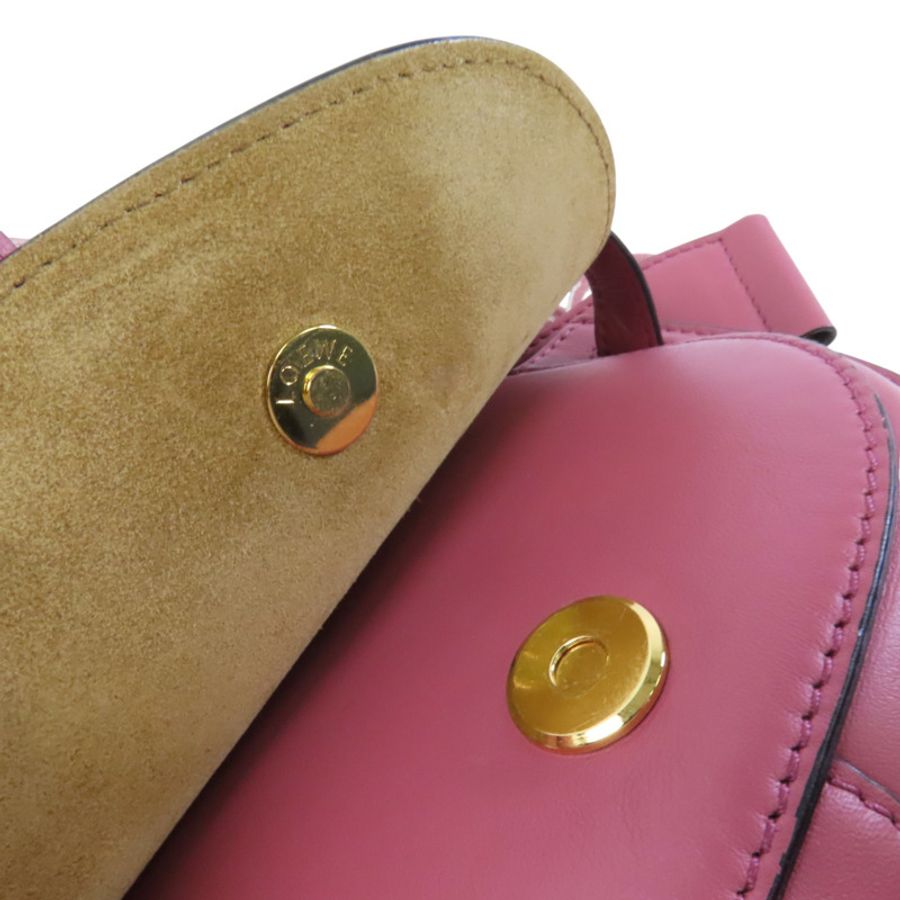 LOEWE 【激減優惠】牛皮皮革Mini Gate金扣肩背袋-14