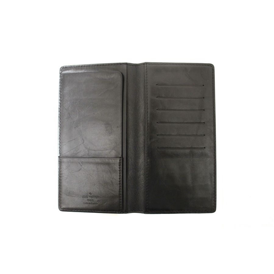 Louis Vuitton Black Leather Chicago Long Wallet-6