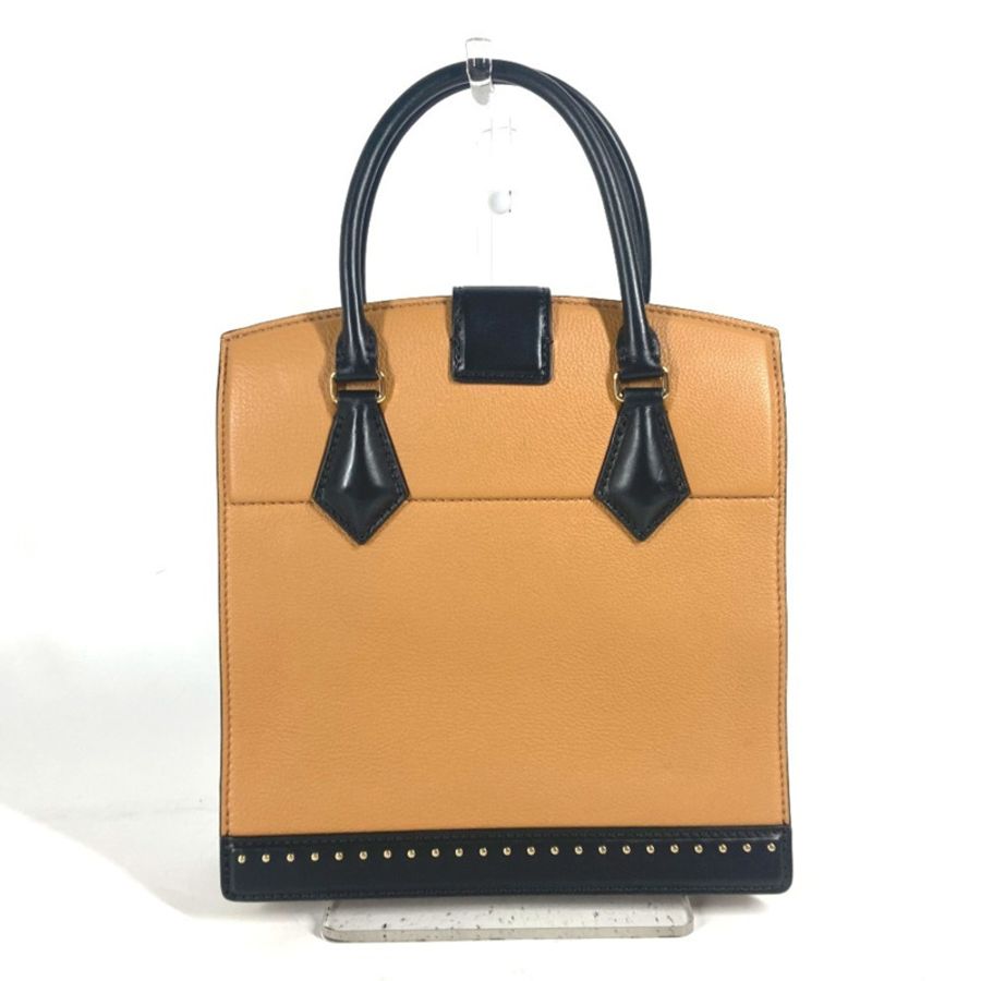 LOUIS VUITTON M51654 鉚釘雙色 Cool Marly PM 托特包，皮革手提包，女款，米色-1