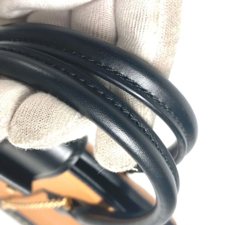 LOUIS VUITTON M51654 鉚釘雙色 Cool Marly PM 托特包，皮革手提包，女款，米色-7