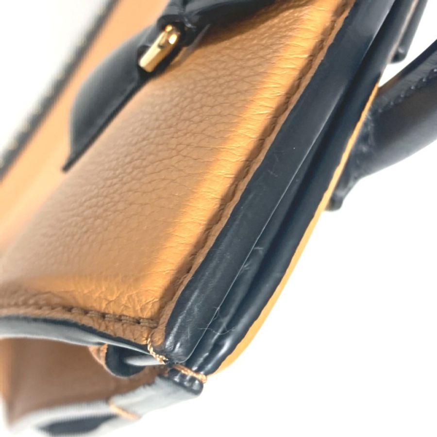 LOUIS VUITTON M51654 鉚釘雙色 Cool Marly PM 托特包，皮革手提包，女款，米色-9