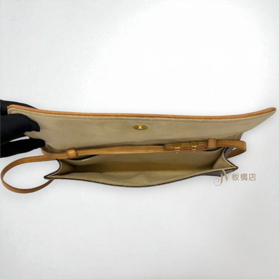JS1151-LV包包 老花下蓋信封櫃姐包-5