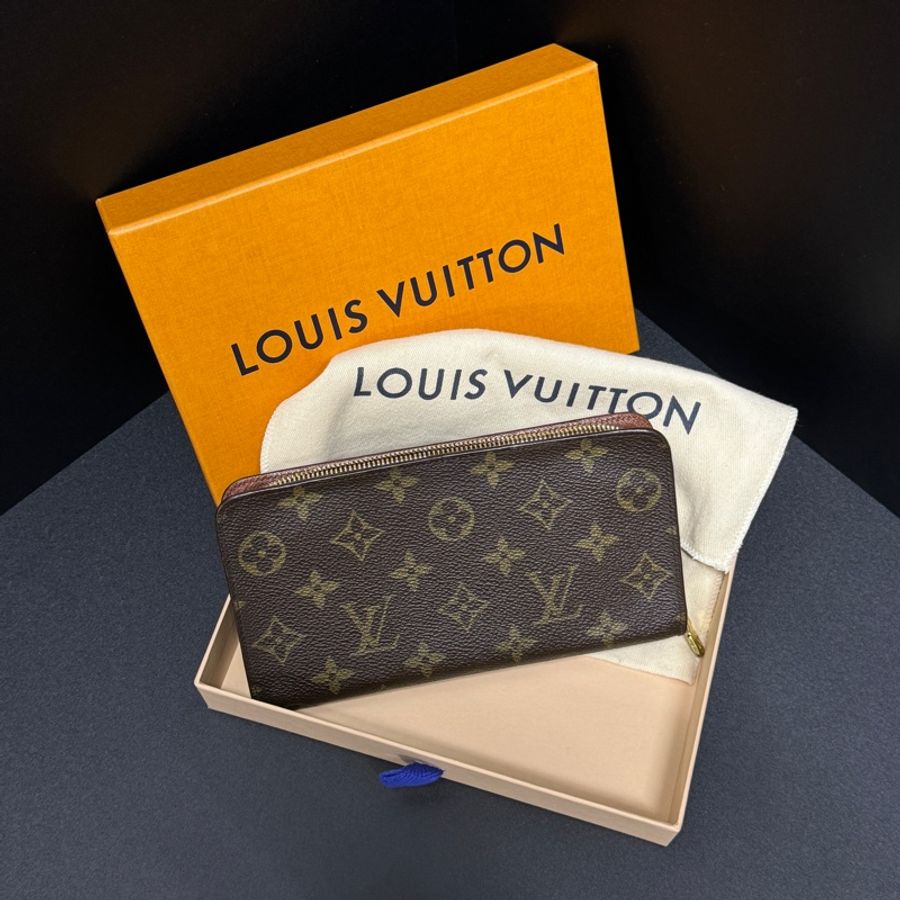 (極新|全套配件) LV 經典老花 長夾 專櫃23000-13