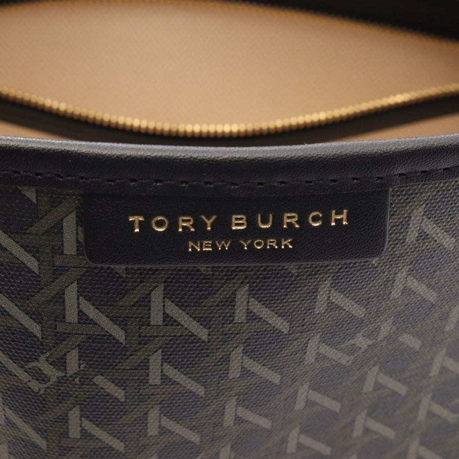 Tory Burch Everready 拉鍊單肩托特包 帆布皮革 黑色 多色 全新-3