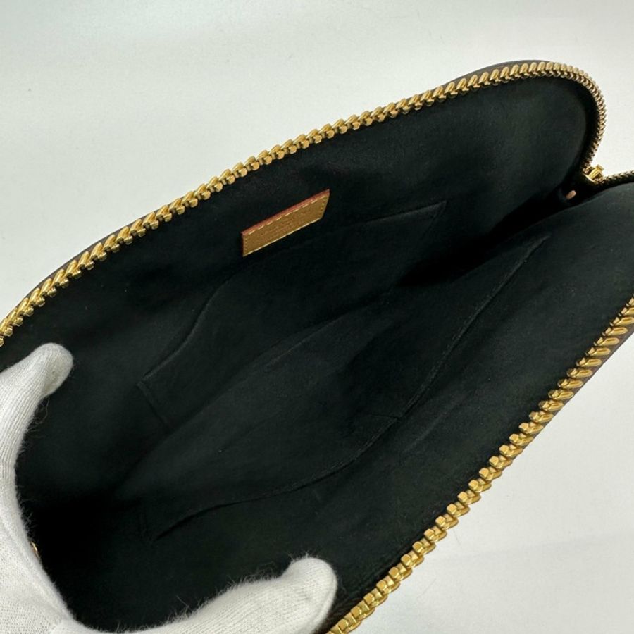 LOUIS VUITTON M44961 Monogram LV Moon Alma 雙向肩背包/手提包帶鏈條,帆布,女款,棕色-9