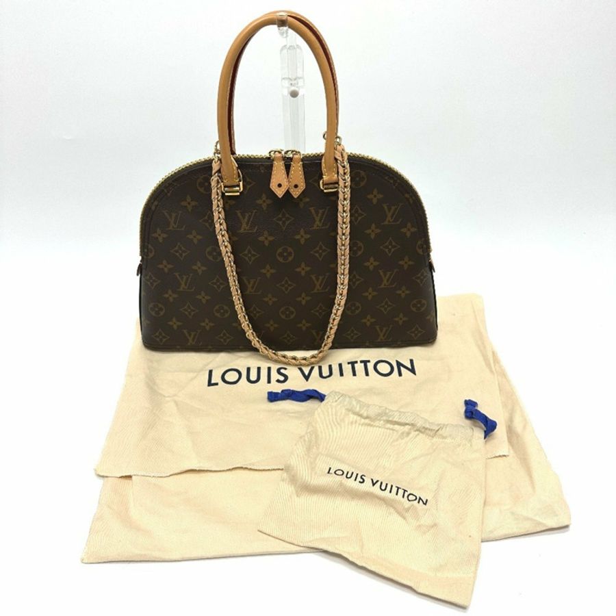 LOUIS VUITTON M44961 Monogram LV Moon Alma 雙向肩背包/手提包帶鏈條,帆布,女款,棕色-12