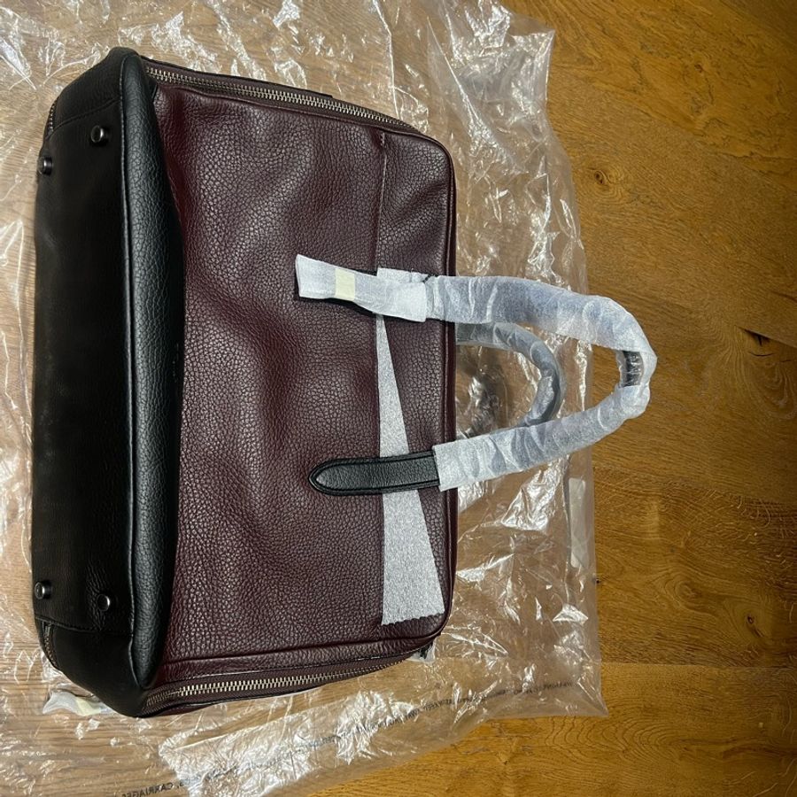 COACH F27617 HAMILTON DAY BRIEF 棕紅色皮男士公事包/百貨款-1