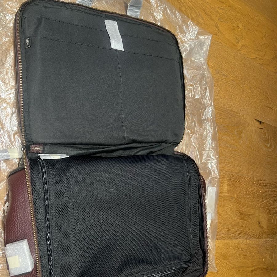 COACH F27617 HAMILTON DAY BRIEF 棕紅色皮男士公事包/百貨款-3