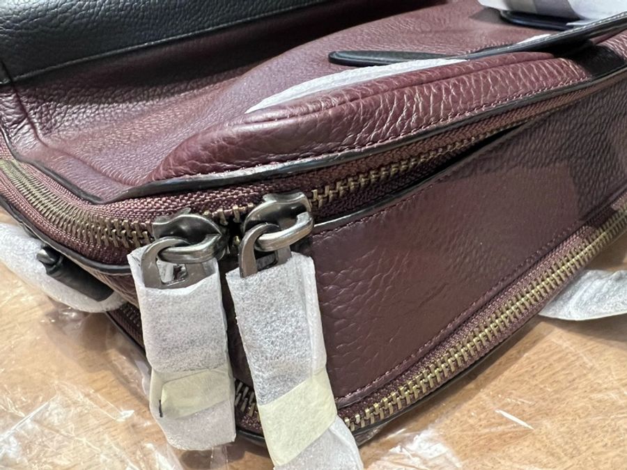 COACH F27617 HAMILTON DAY BRIEF 棕紅色皮男士公事包/百貨款-4