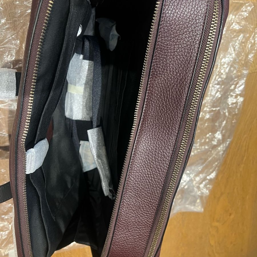 COACH F27617 HAMILTON DAY BRIEF 棕紅色皮男士公事包/百貨款-11