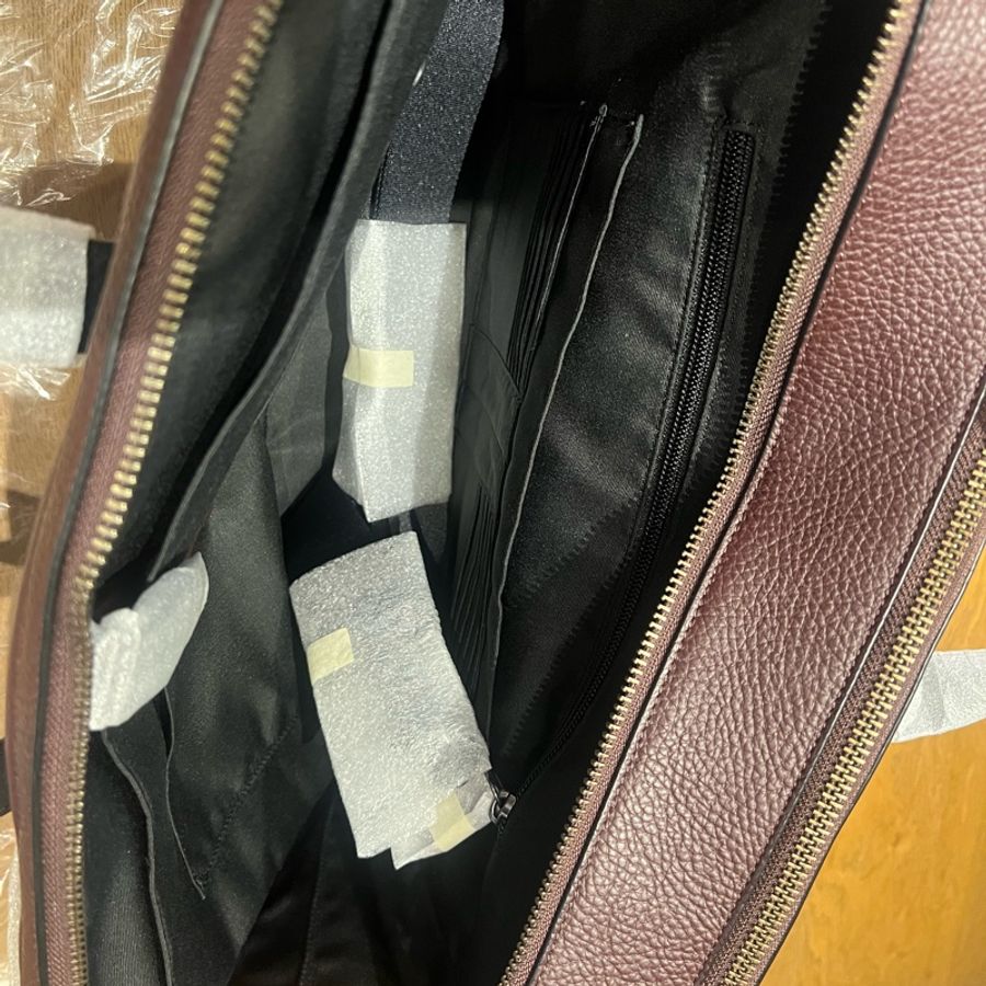 COACH F27617 HAMILTON DAY BRIEF 棕紅色皮男士公事包/百貨款-18