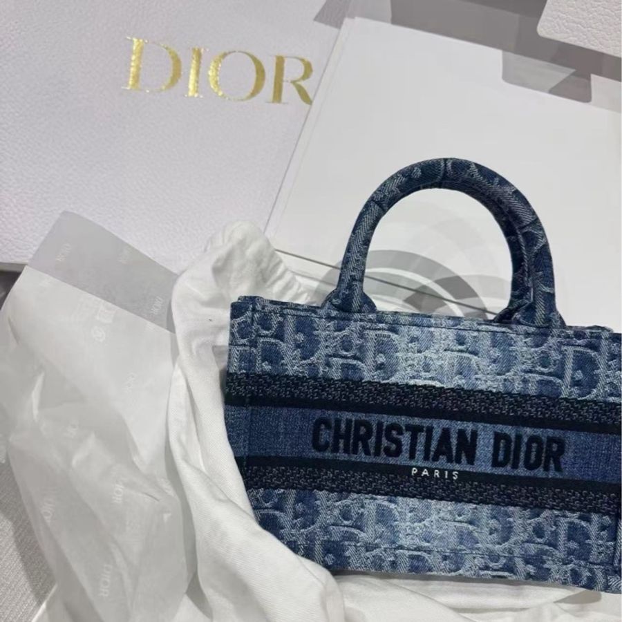 Dior 新款牛仔老花mini tote-1