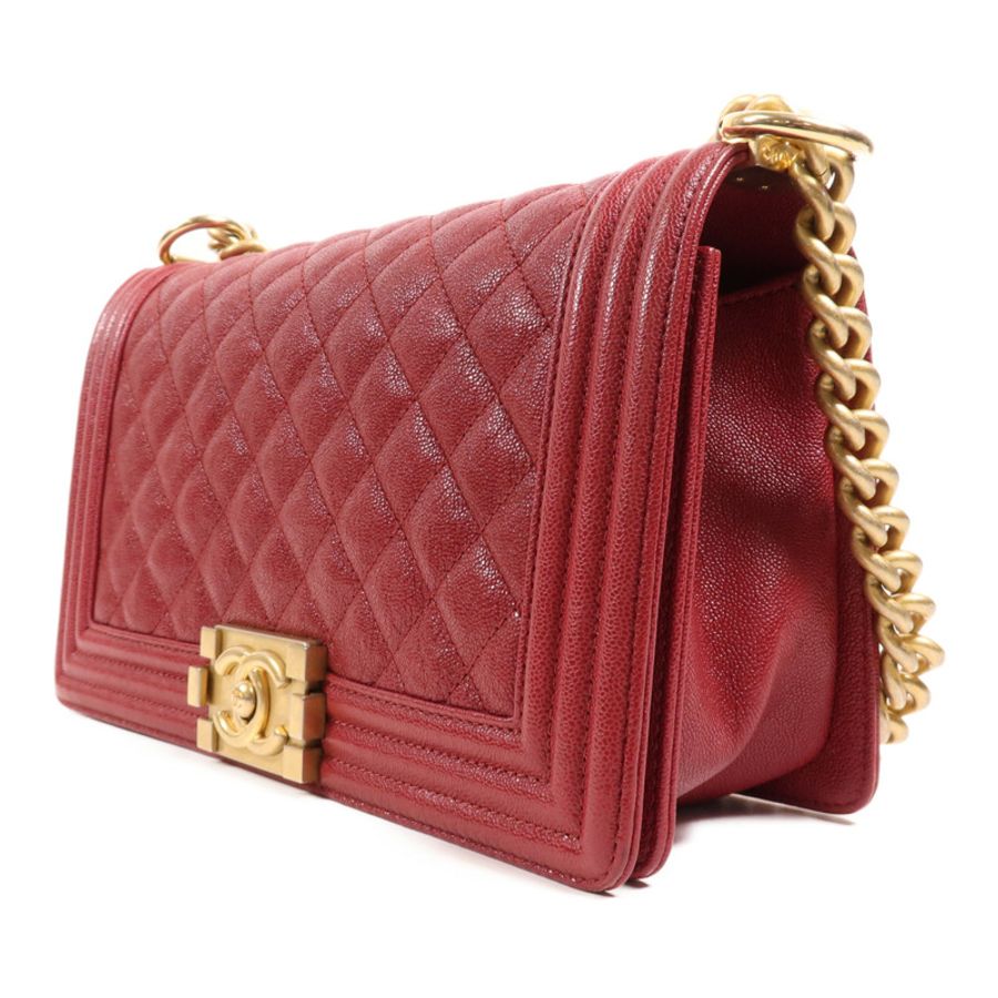 CHANEL 【激減優惠】牛皮皮革Boy 25金扣鏈帶肩背袋-2