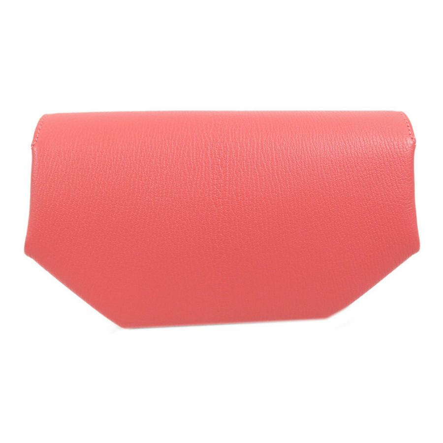 HERMES Chevre皮革Opli Clutch銀扣手拿包-1