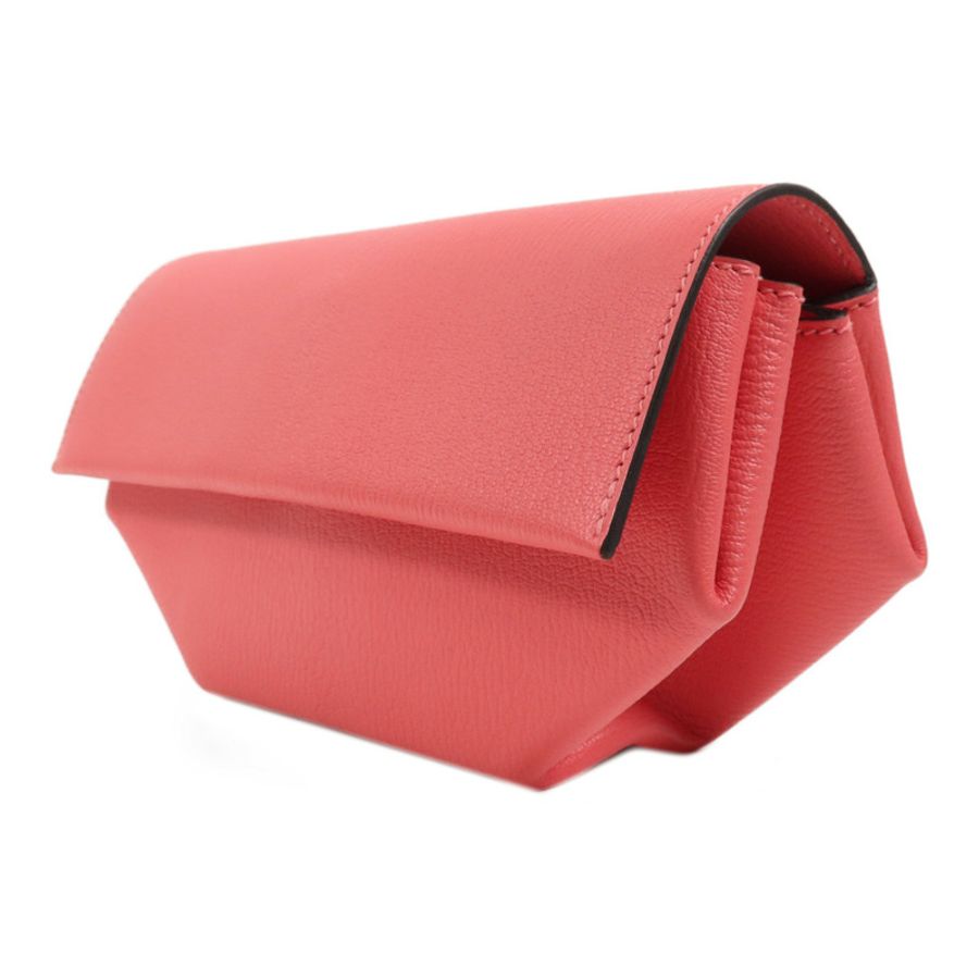 HERMES Chevre皮革Opli Clutch銀扣手拿包-2