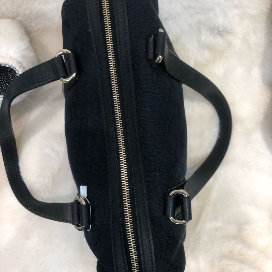 Gucci 黑色布面手提包 XB746-6