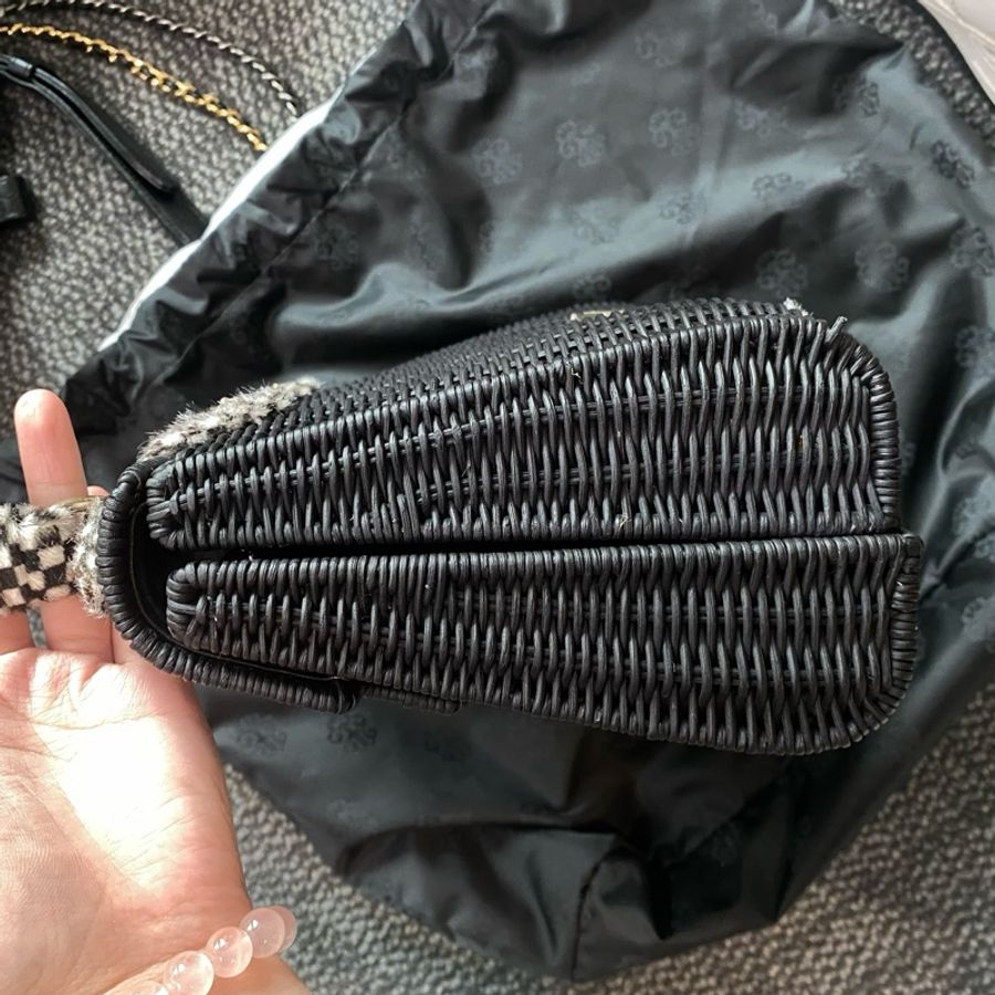 克羅心 黑銀限量picnic dolly bag-17