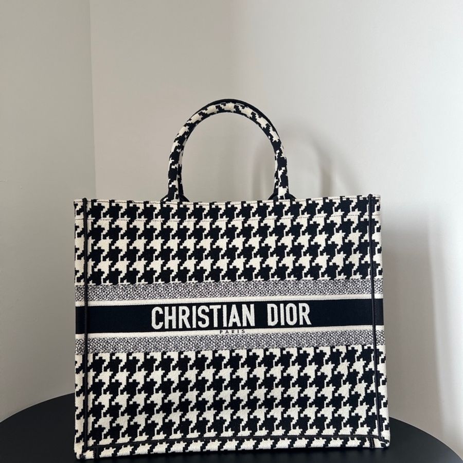 Dior tote千鳥格手提包 大號-1