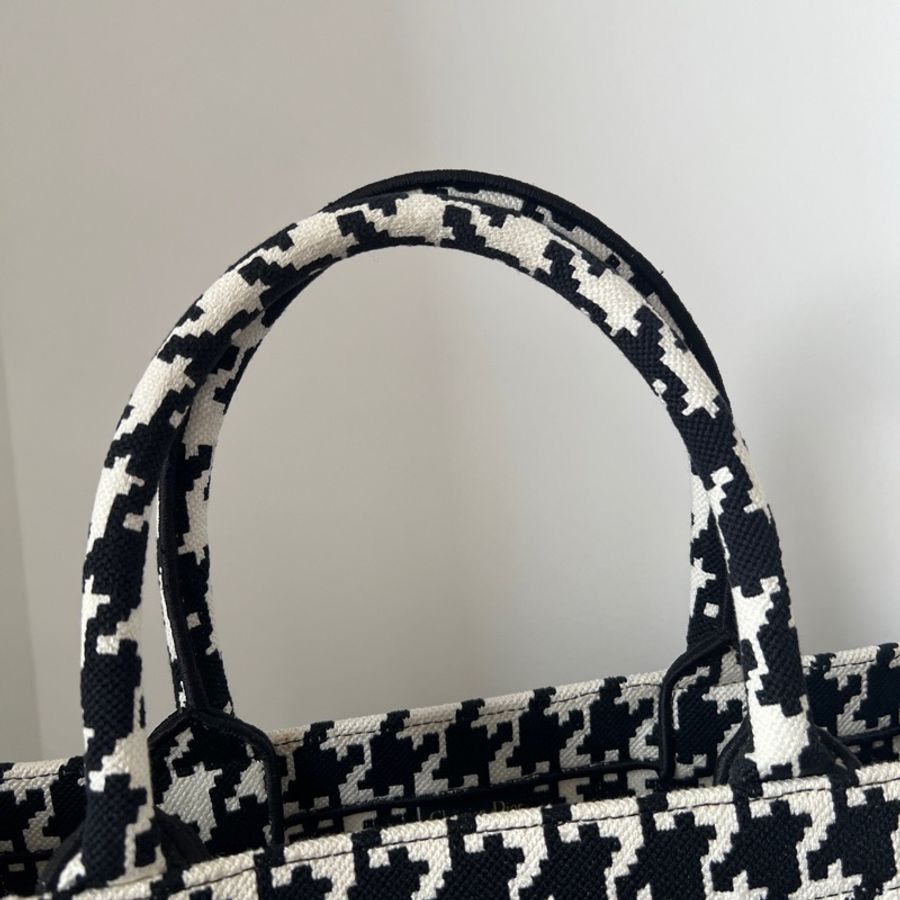 Dior tote千鳥格手提包 大號-3