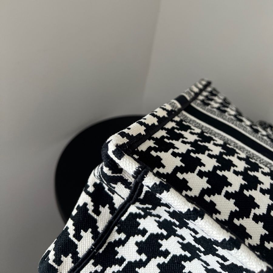 Dior tote千鳥格手提包 大號-14