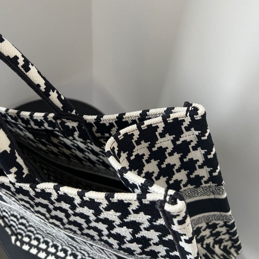 Dior tote千鳥格手提包 大號-19