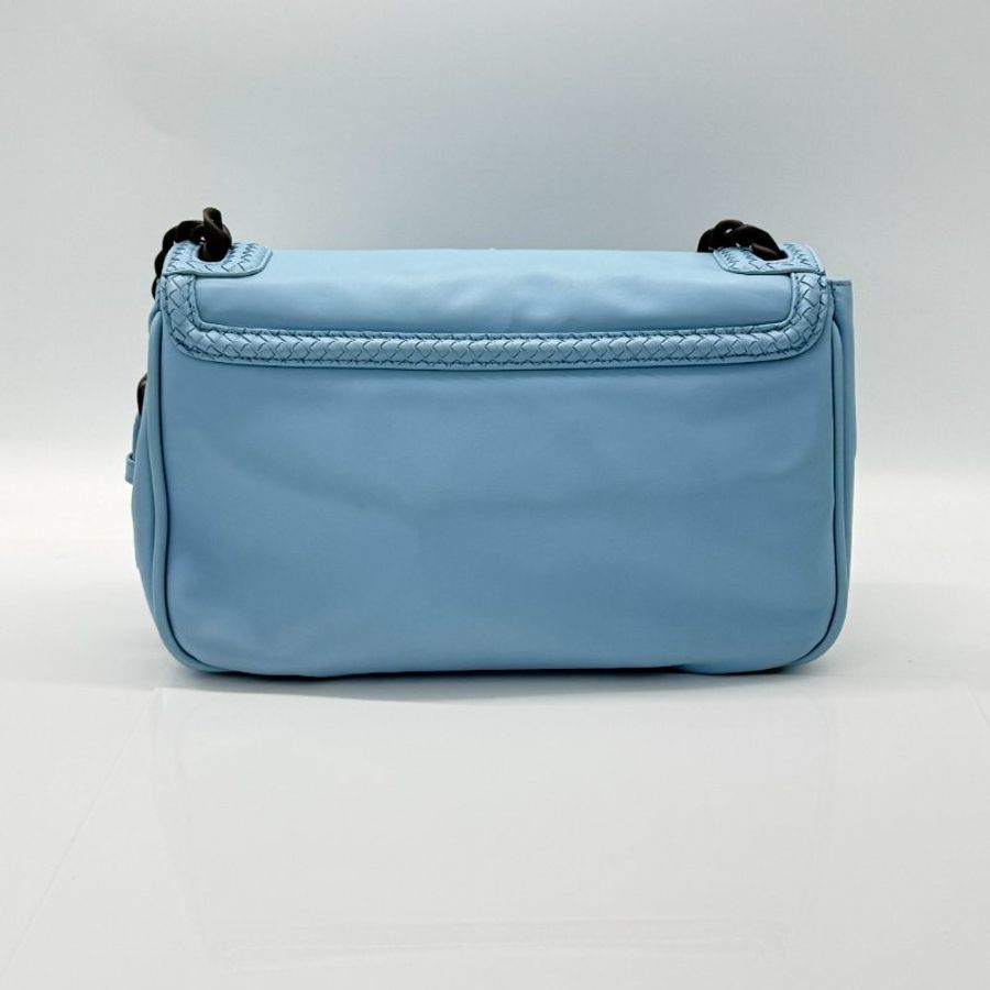 Bottega Veneta 經典編織 Rialto 天空藍 單肩包|專櫃 185,000-4