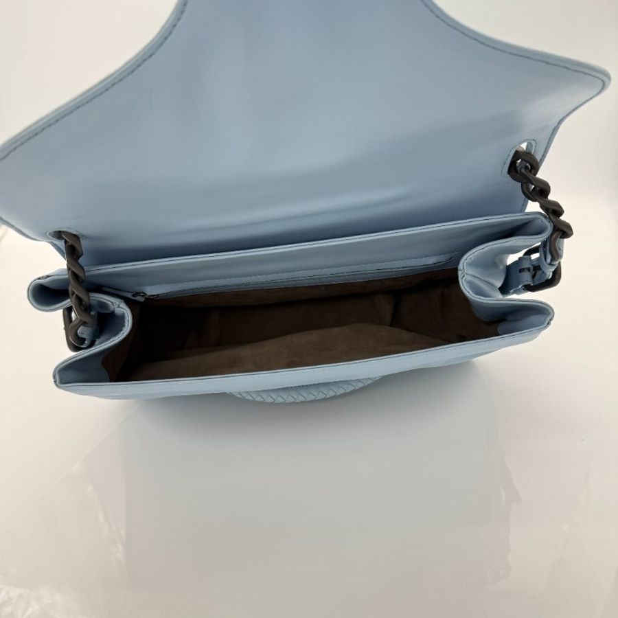 Bottega Veneta 經典編織 Rialto 天空藍 單肩包|專櫃 185,000-6