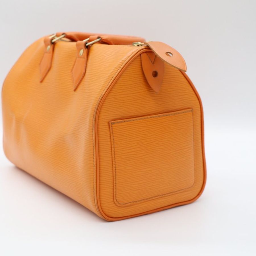 LOUIS VUITTON 路易威登 EPI Speedy30 SP30 牛皮 太陽黃 手提包-5