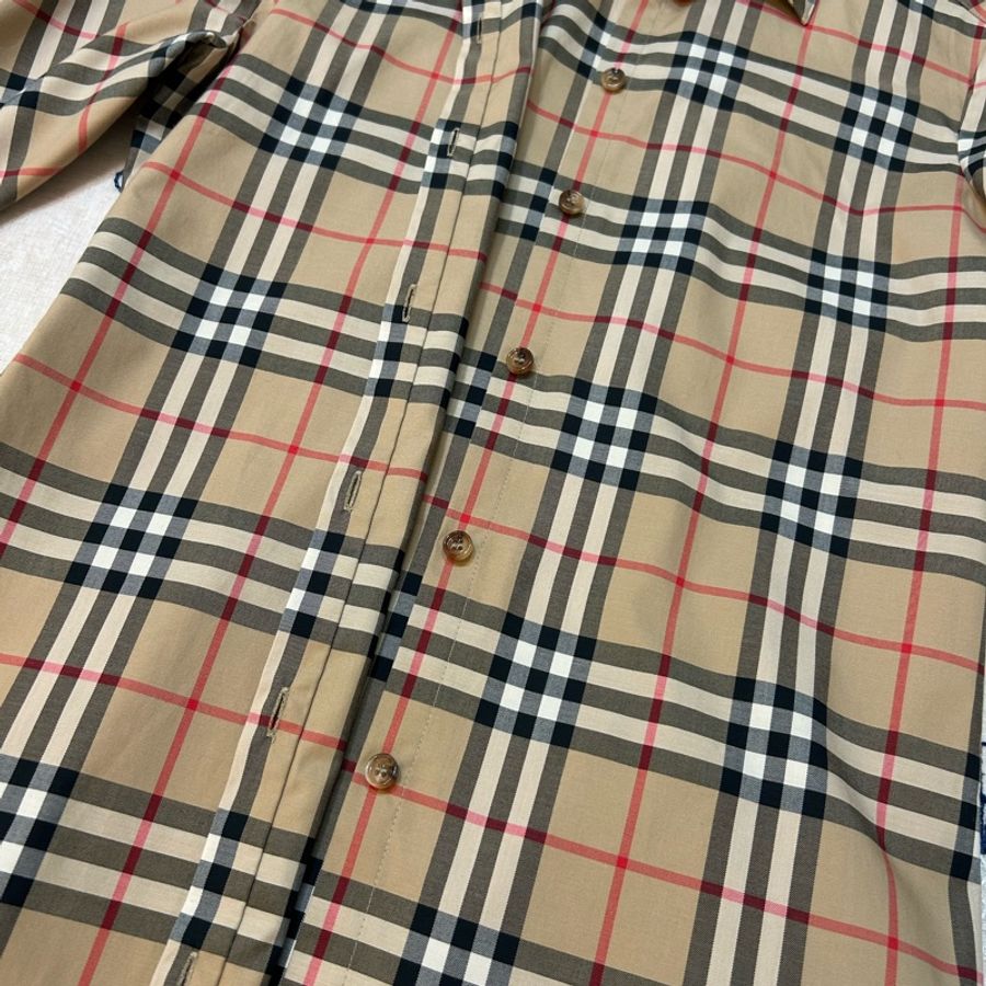 Burberry 格紋襯衫UK6-7
