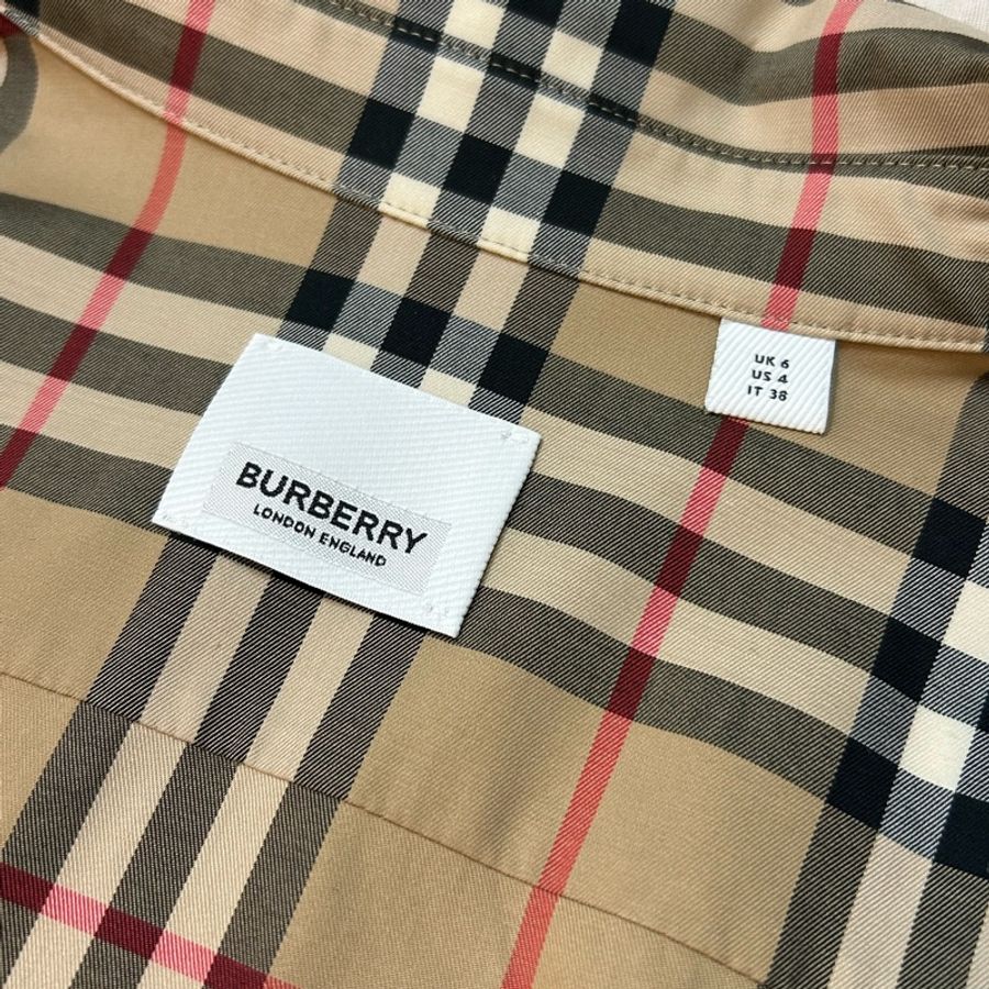 Burberry 格紋襯衫UK6-9