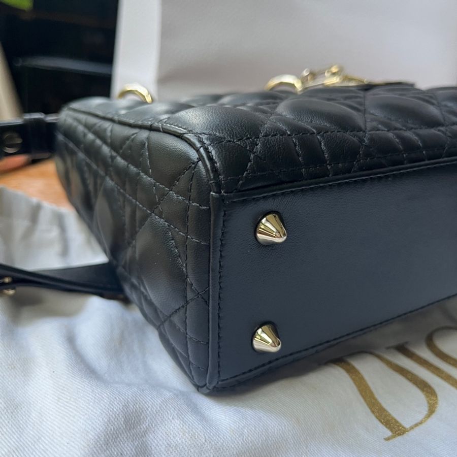 Lady Dior My ABCDior Small 小型黛妃包 - 黑金 (2022購自正櫃）-10