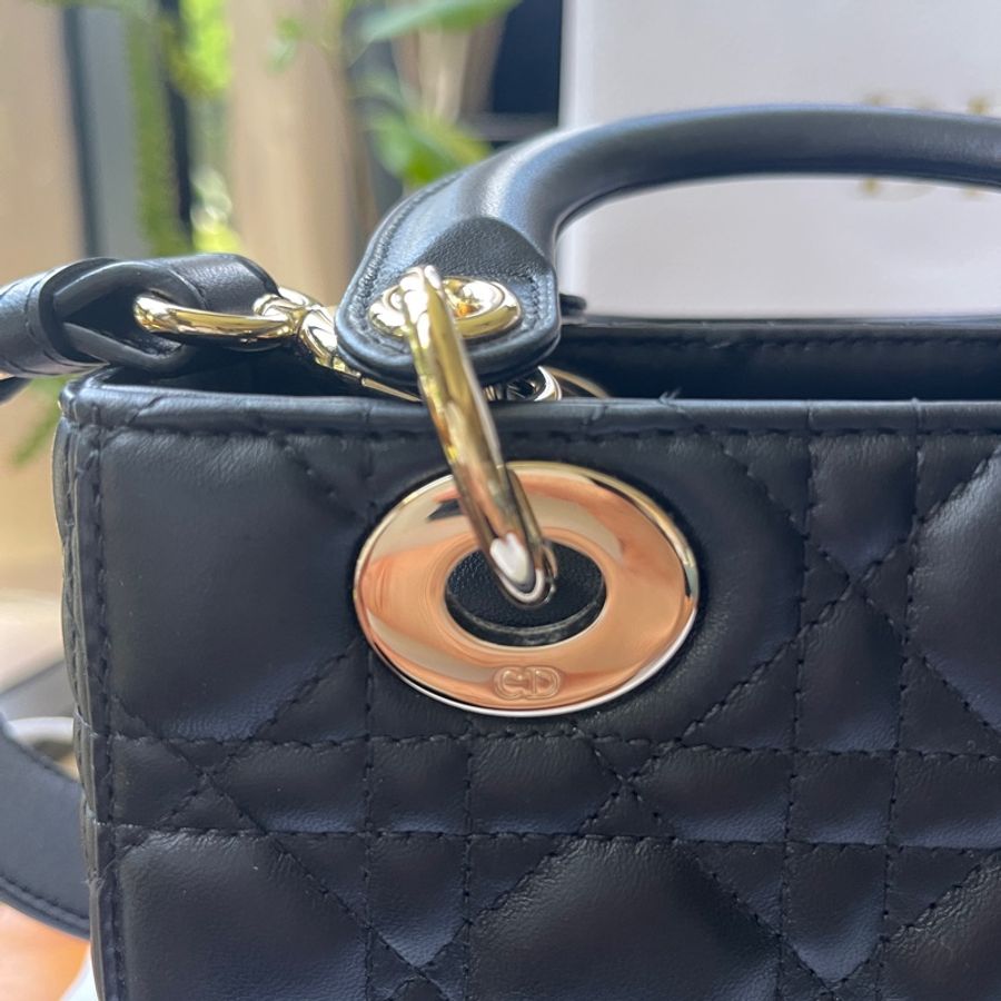 Lady Dior My ABCDior Small 小型黛妃包 - 黑金 (2022購自正櫃）-11