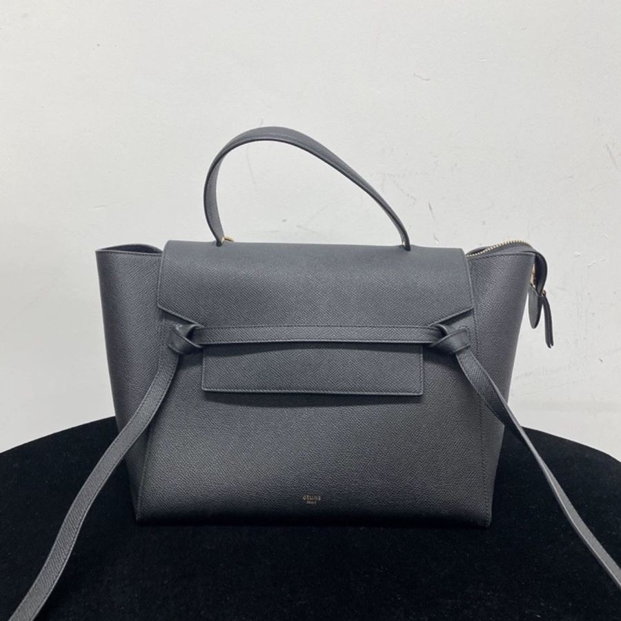 實用百搭款🌟Celine belt micro灰色鯰魚包單肩斜挎包-8