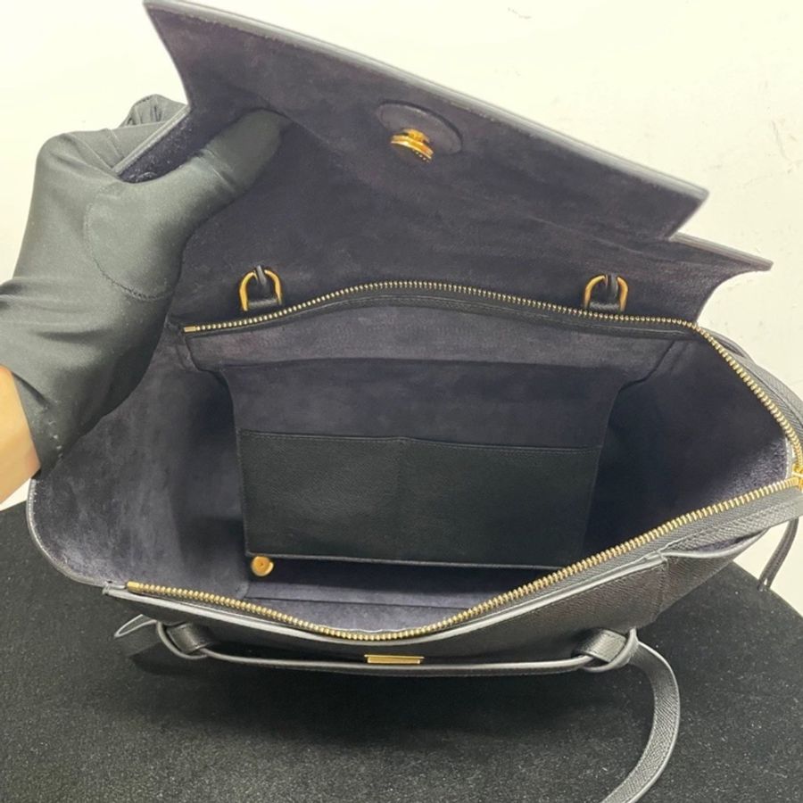 實用百搭款🌟Celine belt micro灰色鯰魚包單肩斜挎包-16