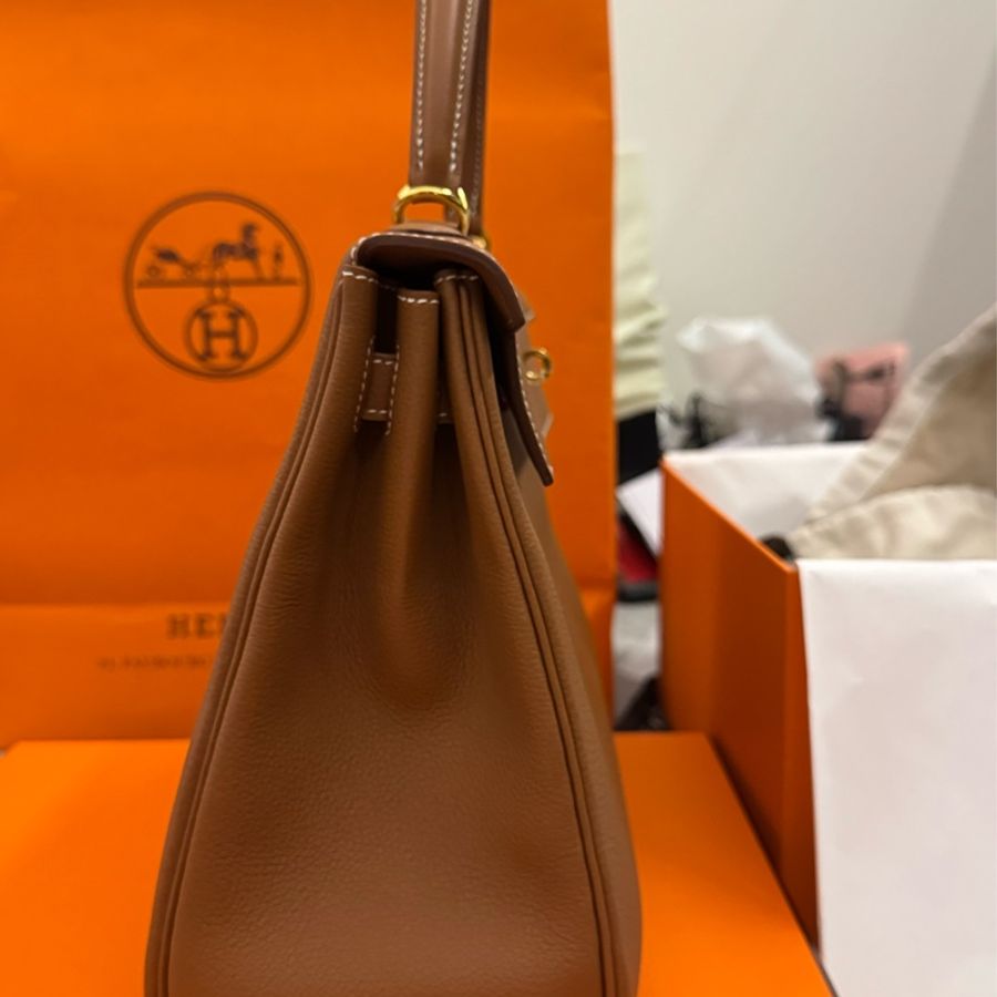 (2025 K stamp) Hermes Kelly 28 Togo Retourne Gold Leather and hardwares-1