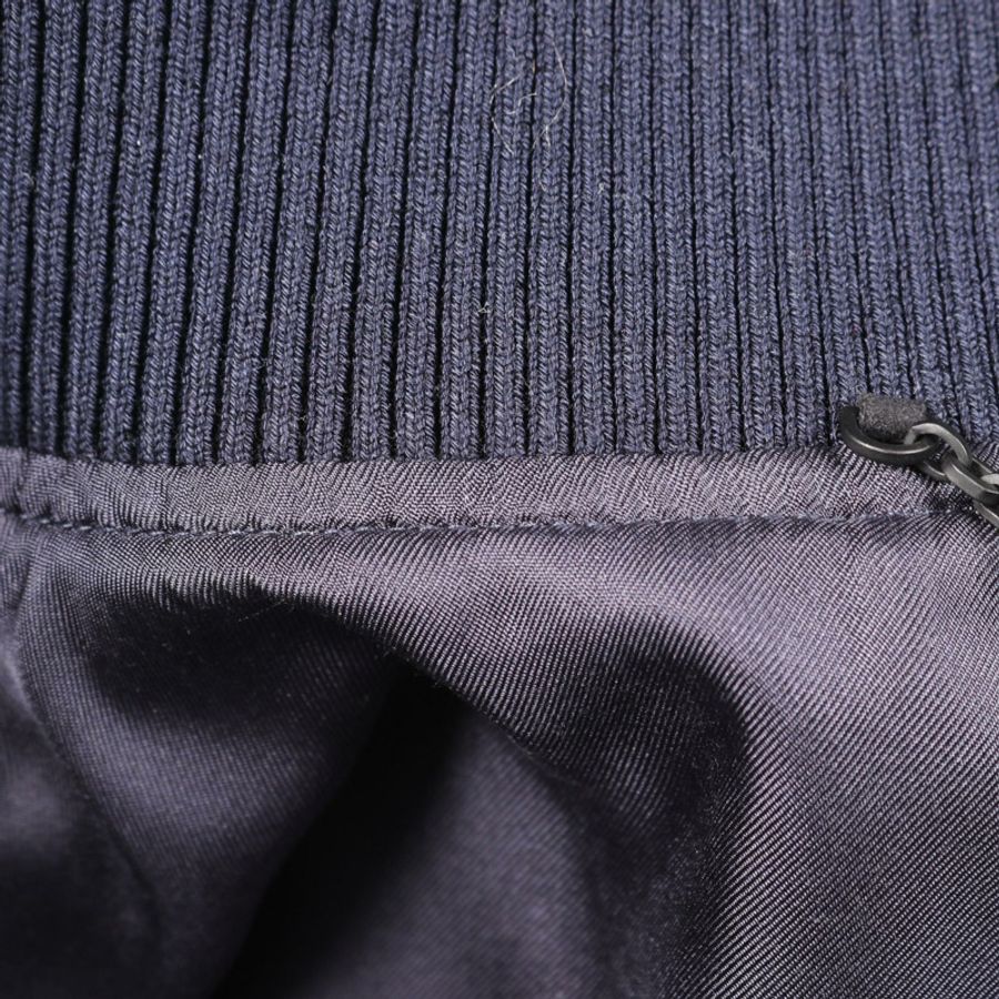 路易威登刺繡夾克寬鬆棉質海軍藍 50 碼二手男款 LV-6