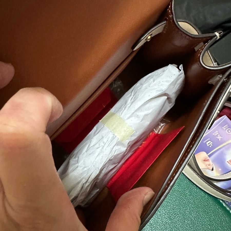 COACH 蔻馳SAMMY 21 頂部提把手袋-B4/粉筆白色(CJ812)-20