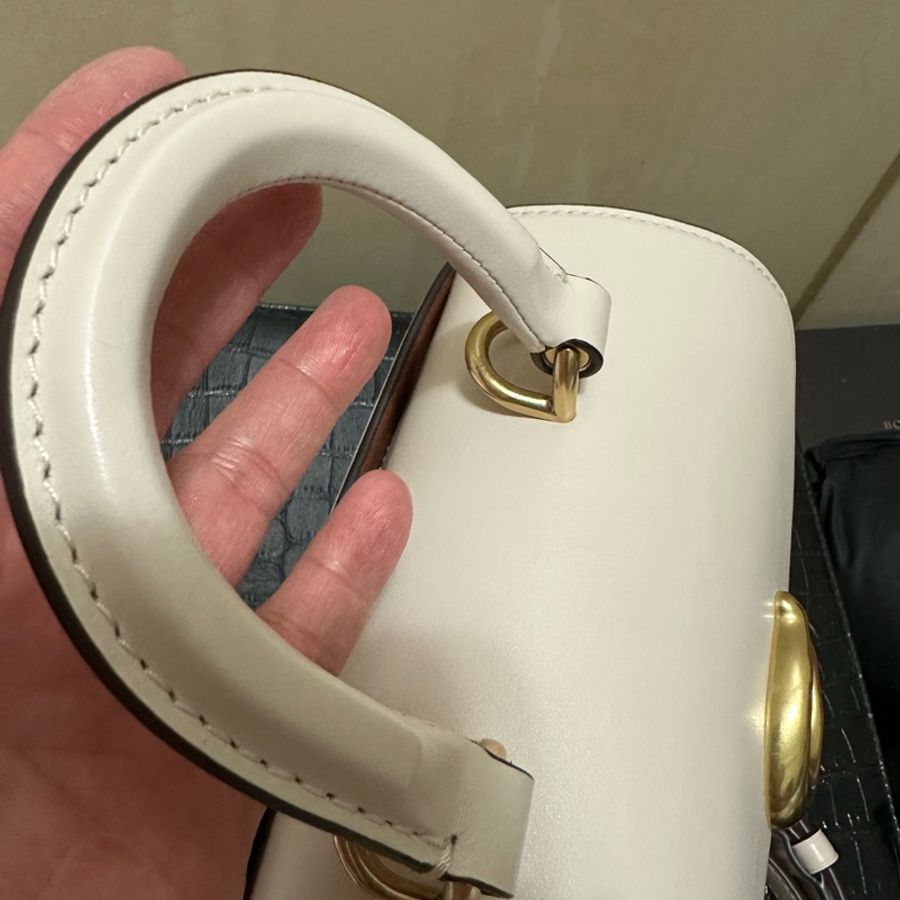 COACH 蔻馳SAMMY 21 頂部提把手袋-B4/粉筆白色(CJ812)-27