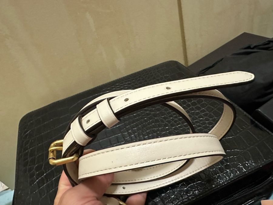 COACH 蔻馳SAMMY 21 頂部提把手袋-B4/粉筆白色(CJ812)-32