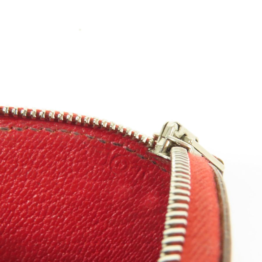HERMES 【Hermes Fair】Chevre皮革Evelyne Coin Purse零錢包Red-8
