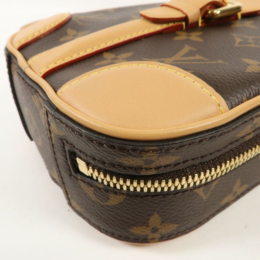 LOUIS VUITTON 【激減優惠】Monogram Valisette Vertical金扣手挽肩背兩用袋棕色-6